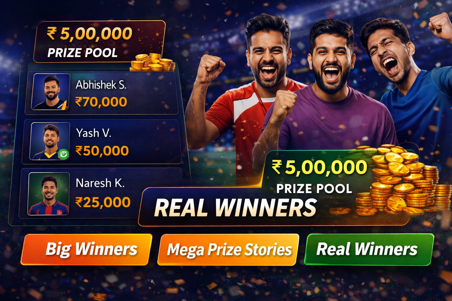 Come Cric 11 fantasy cricket result notes