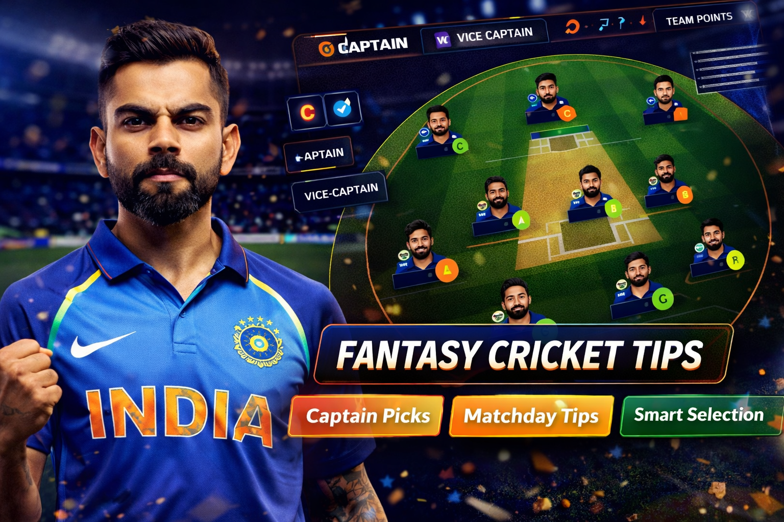 Come Cric 11 role based fantasy cricket checklist